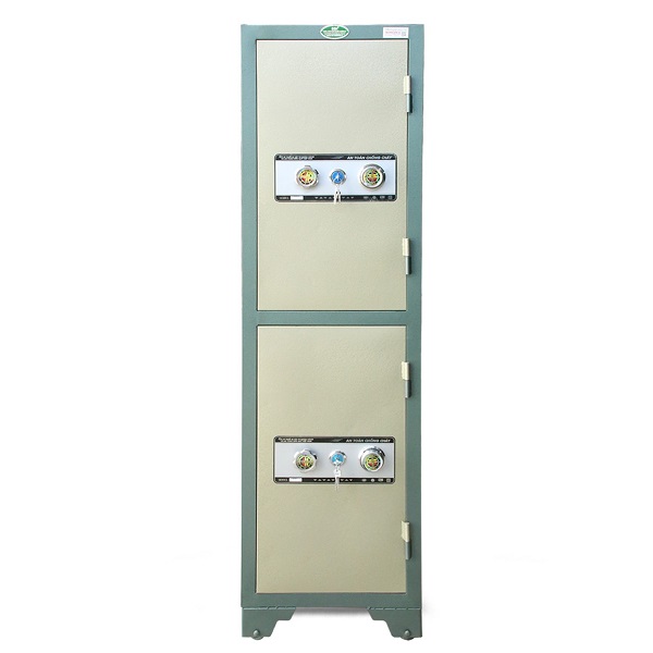 TỦ BẢO MẬT 2 TẦNG CÁNH KHÓA CƠ TBM02T