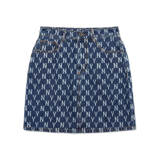 Women's Classic Monogram Denim Skirt New York Yankees 3FDSM012350BLS Phuong Thuy Vu