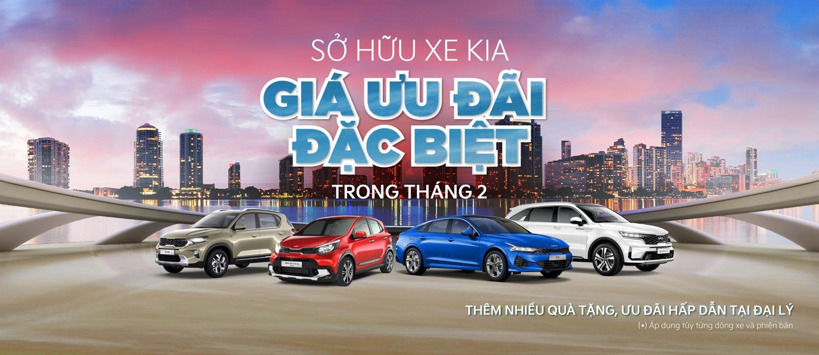 kia giảm giá các mẫu xe từ giữa tháng 2