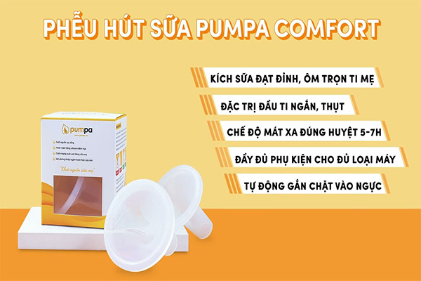 Phễu hút sữa Pumpa Comfort dùng có tốt không?