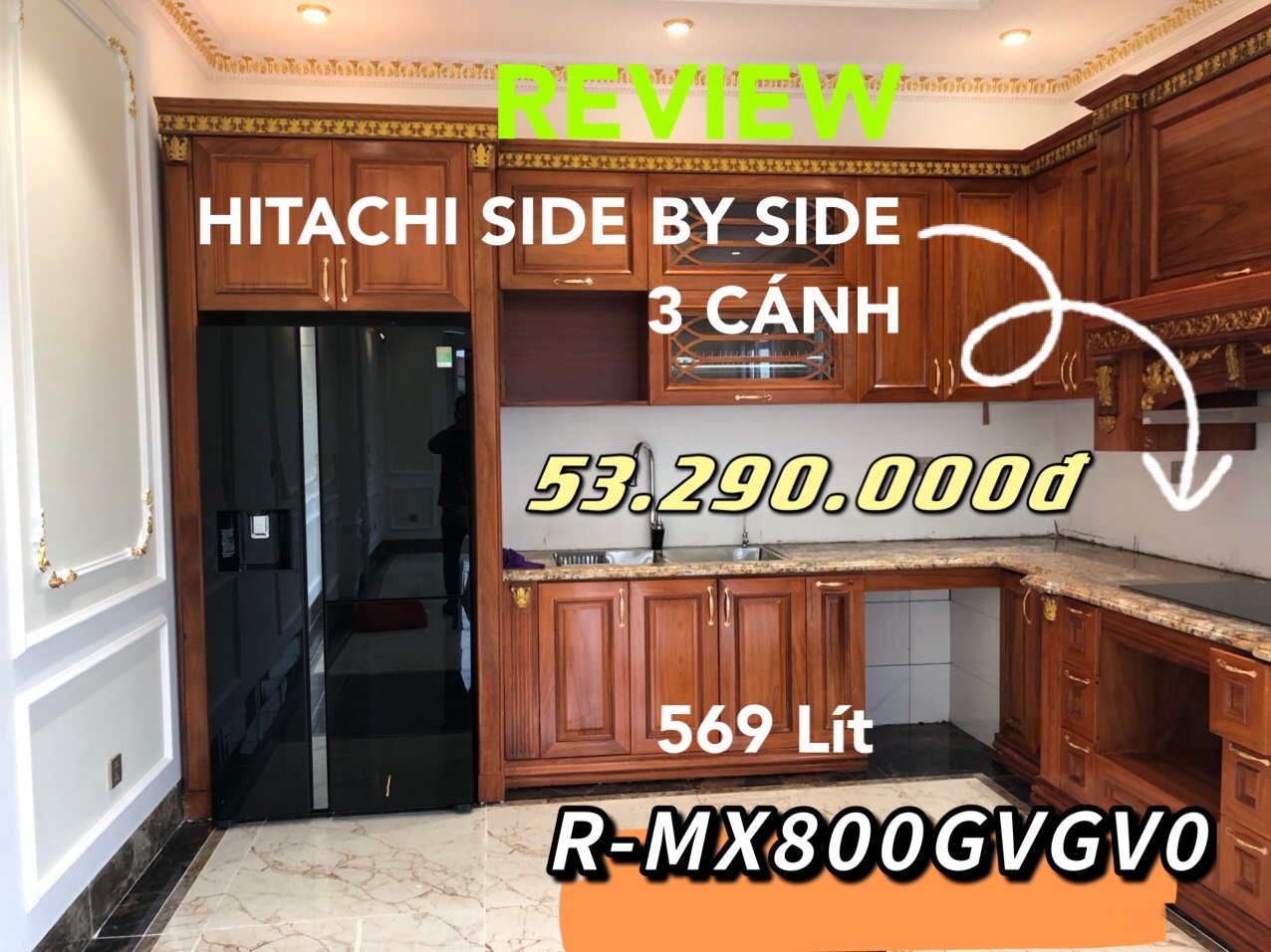 R-MX800GVGV0 | Tủ lạnh Hitachi Side By Side inverter 3 cánh 569 lít model 2021