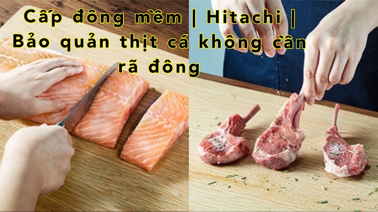 Cấp đông mềm tủ lạnh Hitachi - Bảo quản thịt cá không cần rã đông