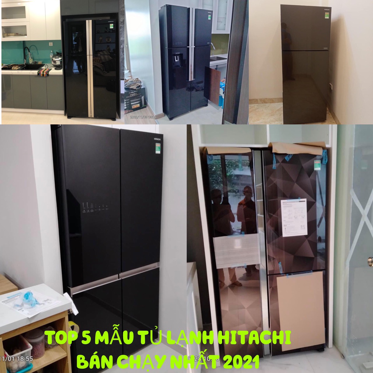 Top 5 tủ lạnh Hitachi bán chạy nhất năm 2021