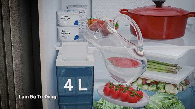 Tủ Lạnh Hitachi 407 lít HRTN6443SAGBKVN - Hệ thống làm đá tự động