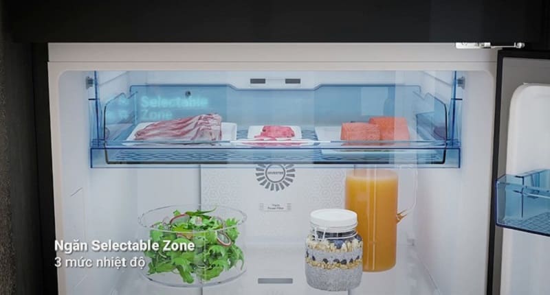 Tủ Lạnh Hitachi 2 Cánh Ngăn Đông Trên HRTN6443SAGMGVN - Trang bị ngăn chuyển đổi linh hoạt Selectable Zone