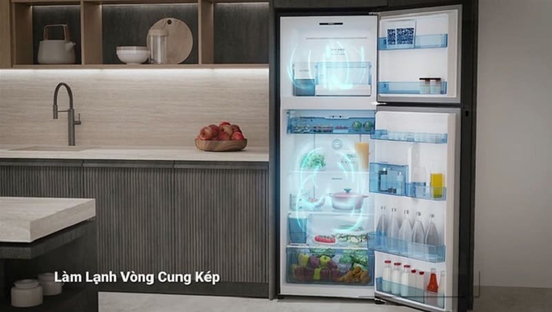 Tủ Lạnh Hitachi HRTN6443SAMGWVN - Công nghệ làm lạnh vòng cung kết hợp cảm biến kép