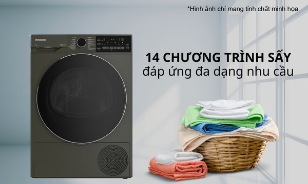 [2024] Máy sấy bơm nhiệt Hitachi 10 kg TD-100XFVEM chính hãng giá tốt