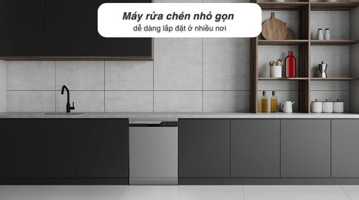 Máy rửa bát độc lập Hitachi 14 bộ HDF-F146VX, giá tốt sẵn giao