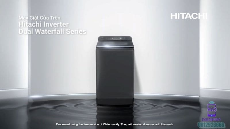 Máy giặt lồng đứng Hitachi Inverter 12 kg LTL 12MVW0T GG, model mới nhất, chính hãng ĐT 0812926666