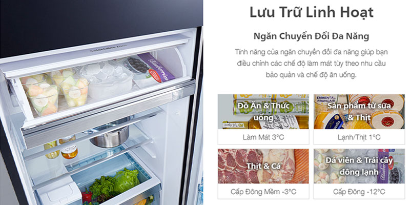 tủ lạnh 2 cánh inverter hitachi chính hãng giá rẻ có ngăn đông mềm, làm đá tự động R-FVY480PGV0 349 lít