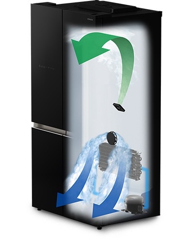 Tủ lạnh 4 cánh Hitachi inverter 645 lít R-WB700VGV4 (GBK) chính hãng giá tốt, model mới 2025