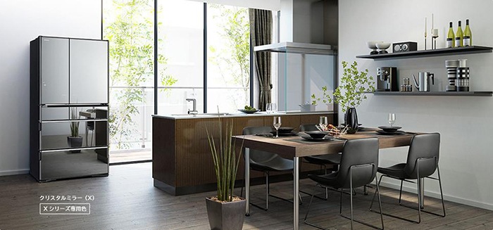 tủ lạnh 6 cánh Hitachi inverter nội địa nhật 735 lít R-ZX740KV X mẫu 2021 chính hãng