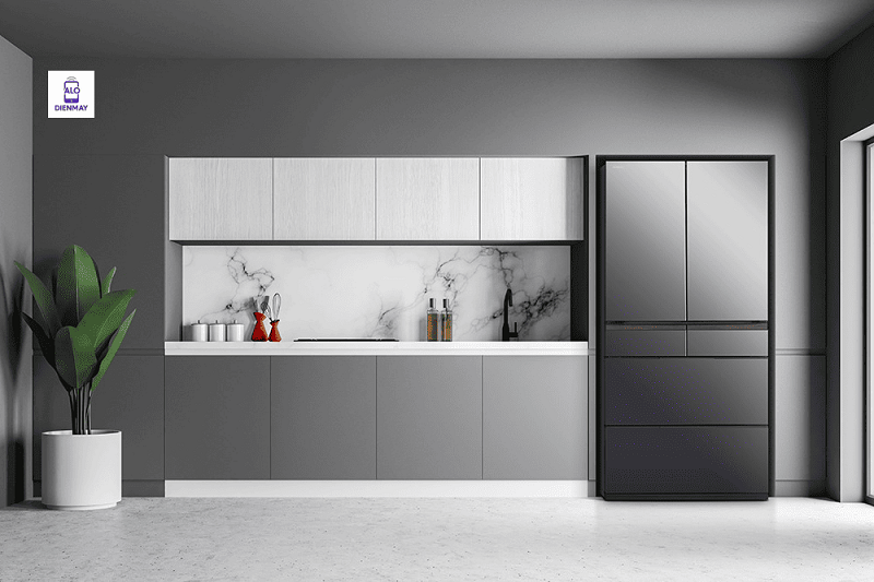 Tủ Lạnh Hitachi 6 cánh Nhập Khẩu Nhật Bản Inverter 670 lít R-GW670TV XM, model mới, màu gương xám khói