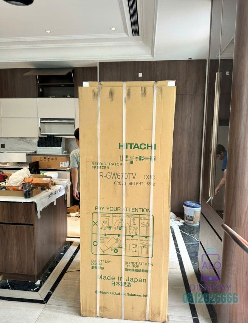 Tủ Lạnh Hitachi 6 cánh Nhập Khẩu Nhật Bản Inverter 670 lít R-GW670TV XK chính hnaxg giá kho, LH 0812926666