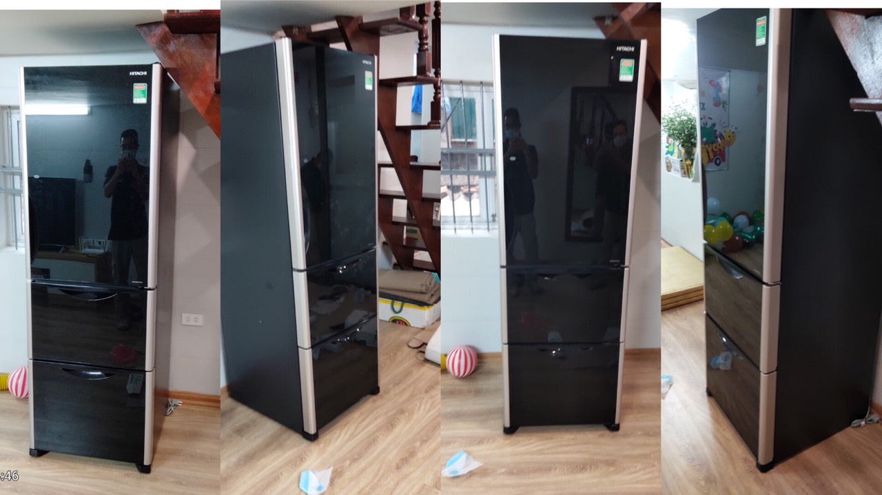 tủ lạnh hitachi inverter 3 cánh R-SG38PGV9X 375 lít giá rẻ nhất thị trường