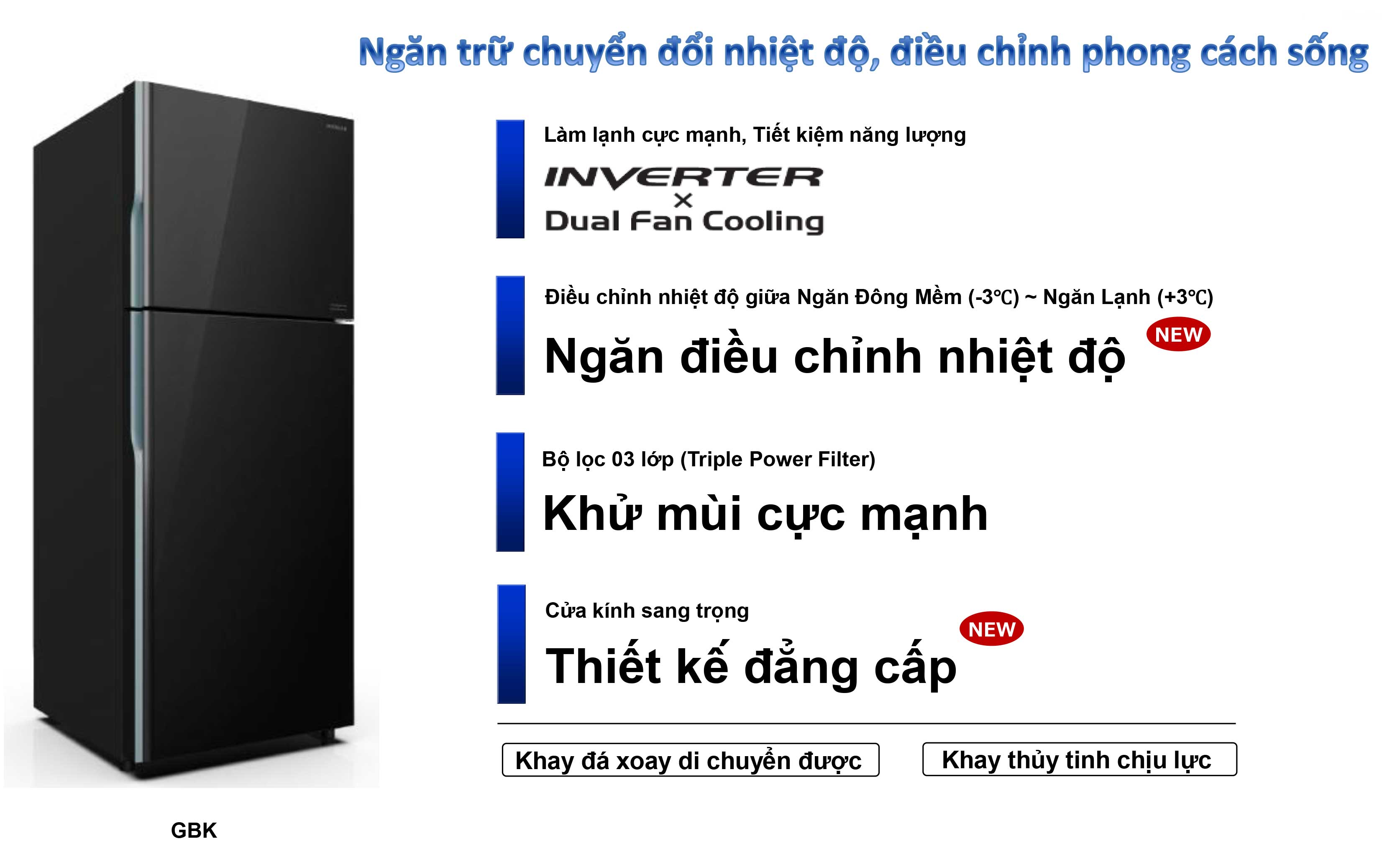 Mua tủ lạnh Hitachi inverter có cấp đông mềm dưới 15 triệu