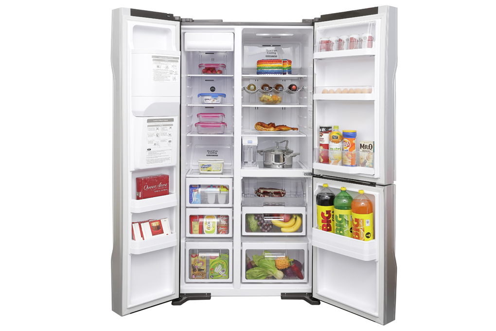 Đánh giá tủ lạnh Side By Side Hitachi 3 cánh gương R-FM800GPGV2X 584L model 2019