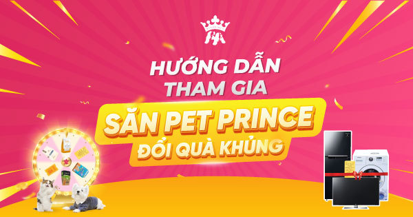 HƯỚNG DẪN THAM GIA CHƯƠNG TRÌNH SĂN PET PRINCE ĐỔI QUÀ KHỦNG