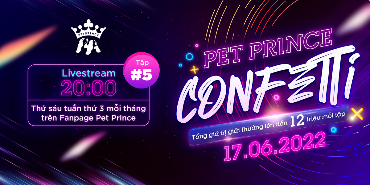 Gameshow Pet Prince Confetti 