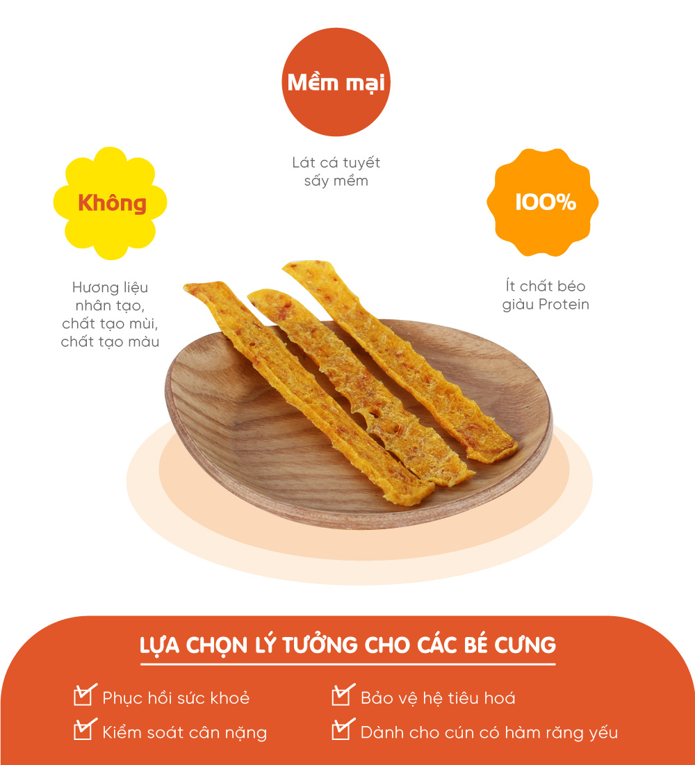 Cá tuyết và bí ngô sấy