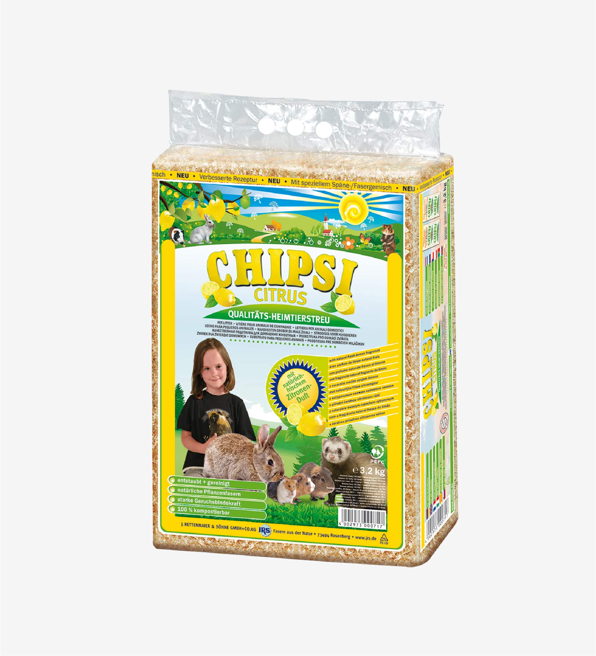 Lót chuồng cho thú nhỏ Chipsi Citrus
