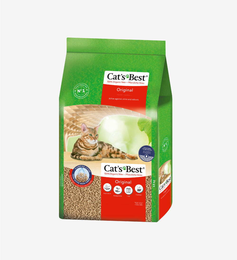 Cát vệ sinh hữu cơ vón cục khử mùi và vi trùng Cat's Best Original