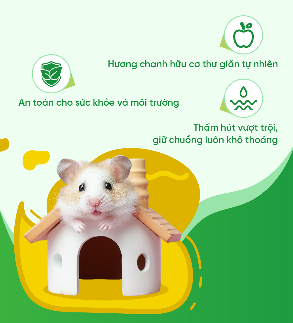 Lót chuồng cho thú nhỏ Chipsi Citrus