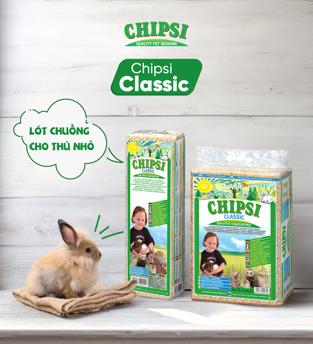 Lót chuồng cho thú nhỏ Chipsi Classic