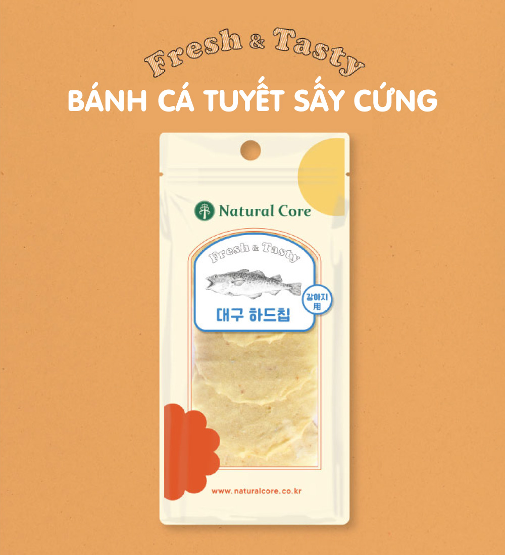 Bánh cá tuyết sấy cứng