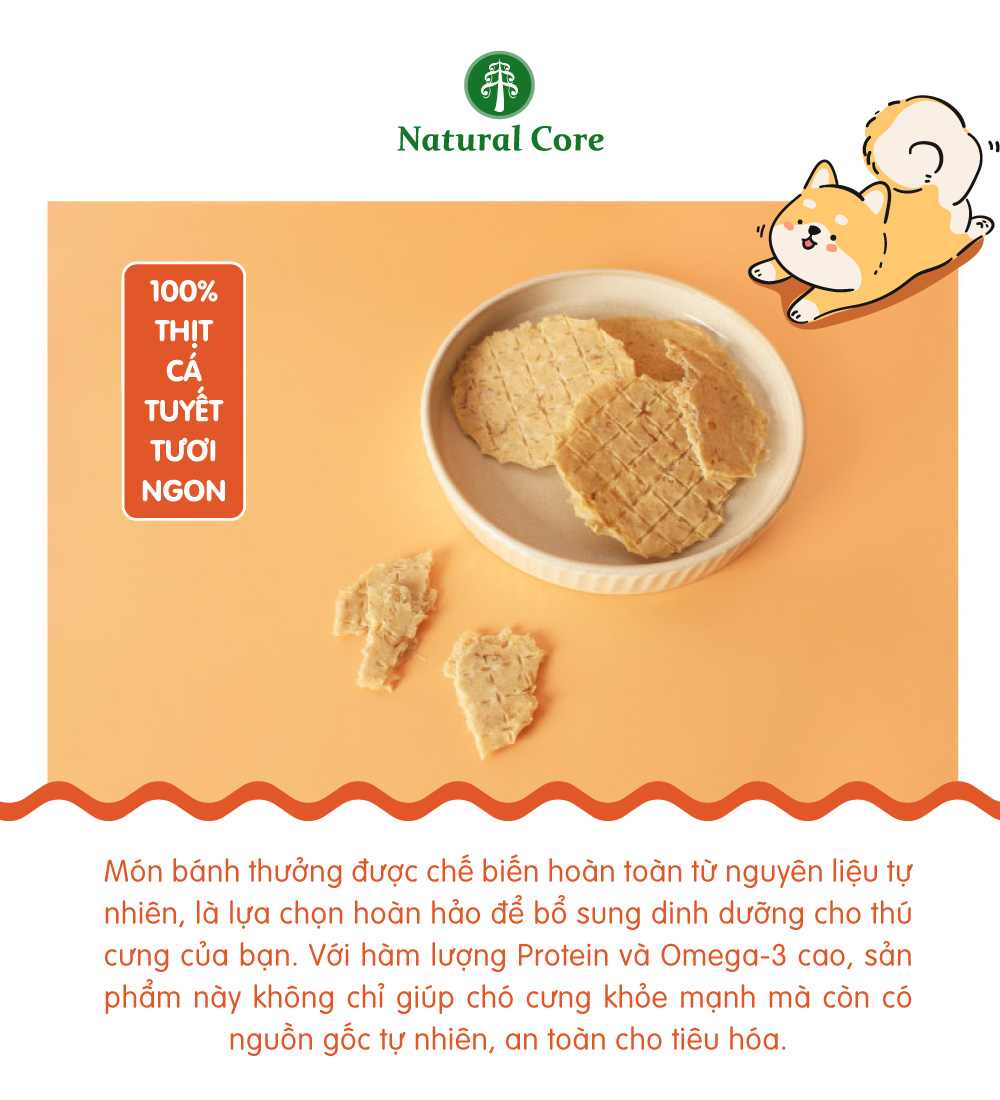 Bánh cá tuyết sấy cứng