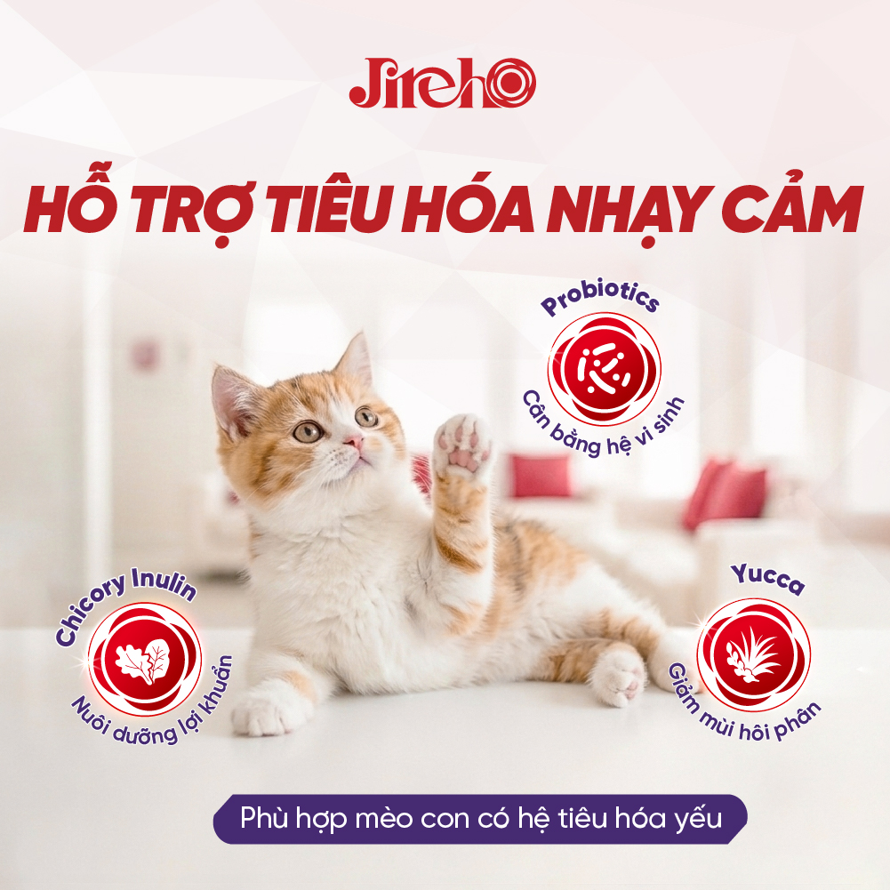 Thức ăn JirehO Cá ngừ cho mèo con