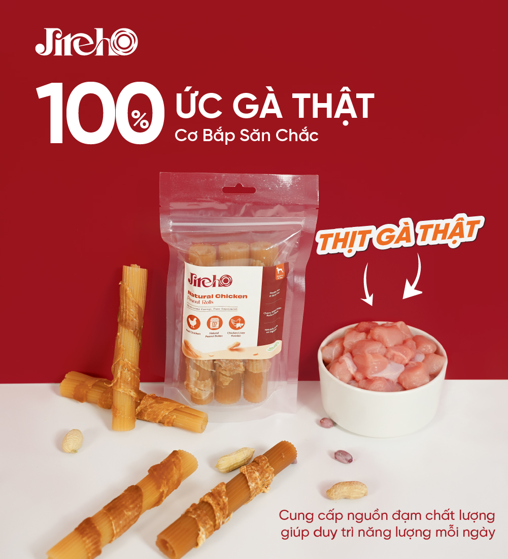 Que cuộn Gà & Đậu phộng