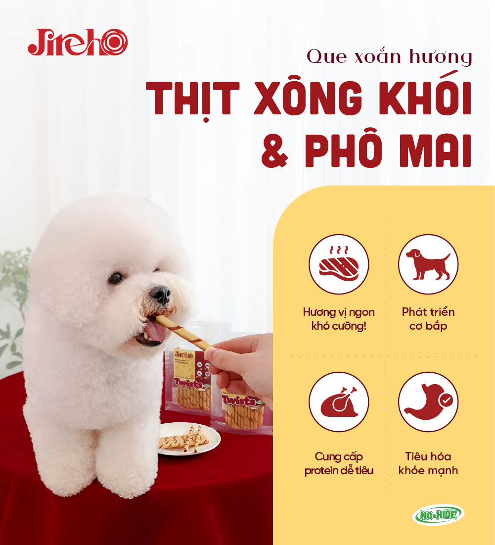 Que xoắn hương Thịt xông khói & Phô mai
