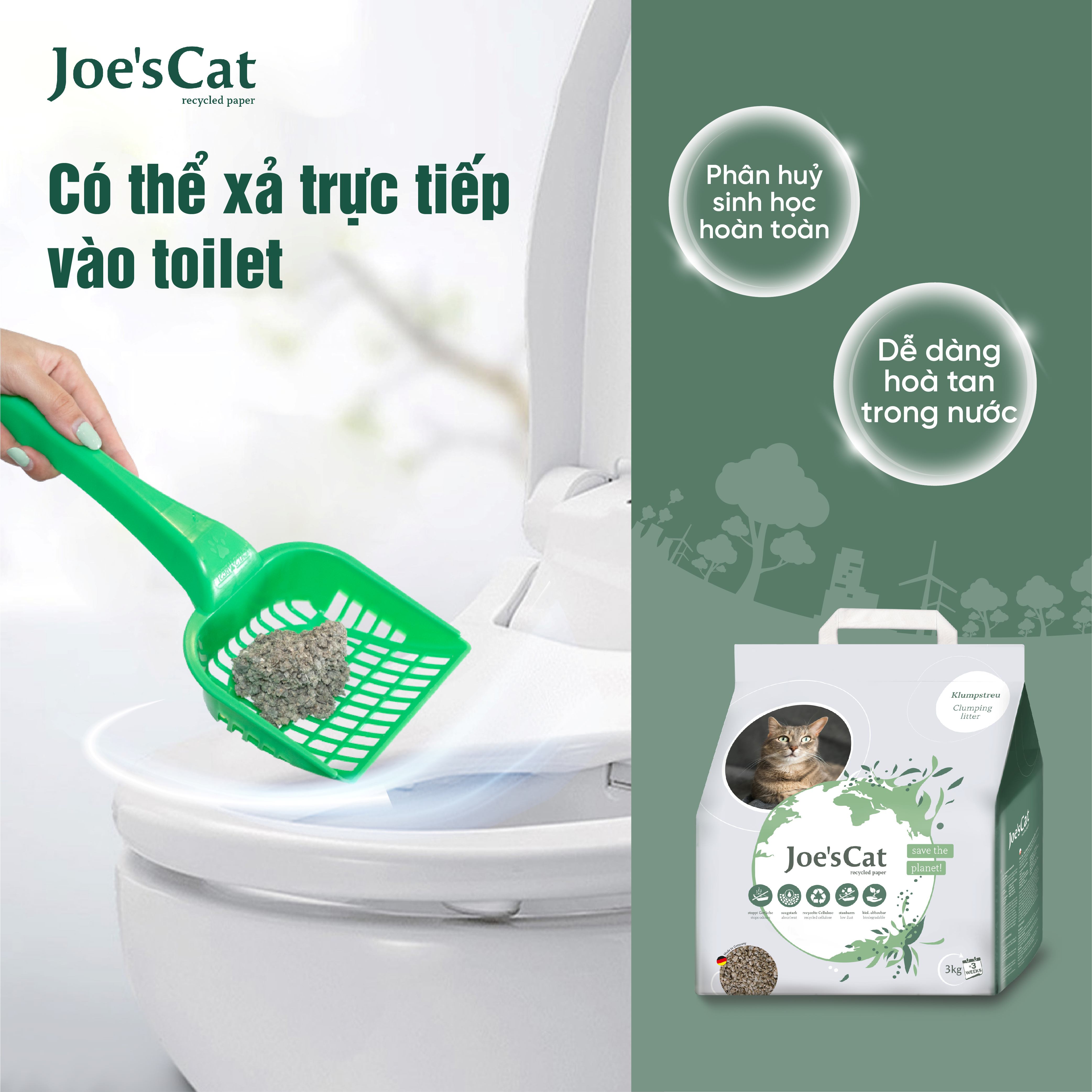 Cát giấy vón cục Joe's Cat