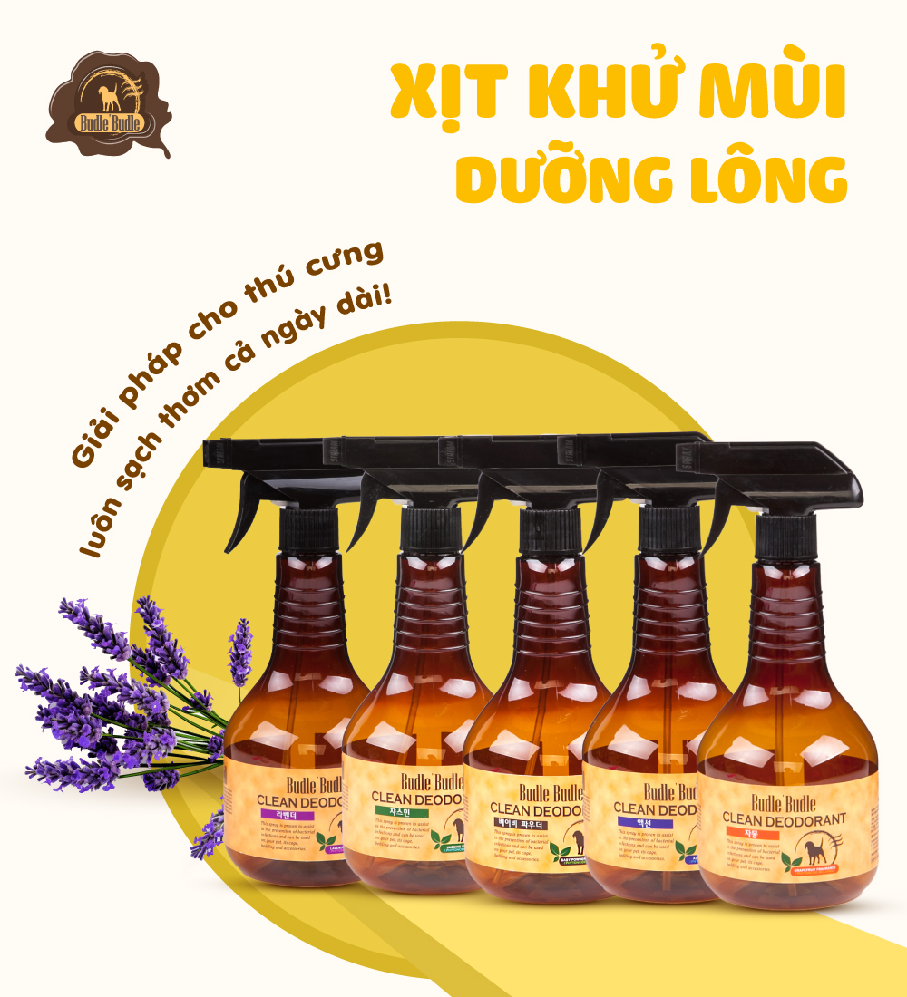 Xịt khử mùi dưỡng lông Budle'Budle