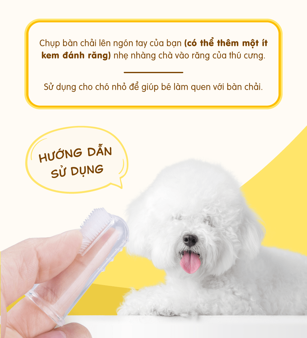 Bàn chải đánh răng cho chó Budle'Budle
