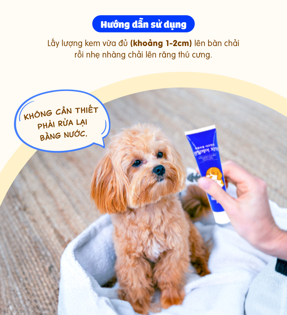 Kem đánh răng cho chó Budle'Budle