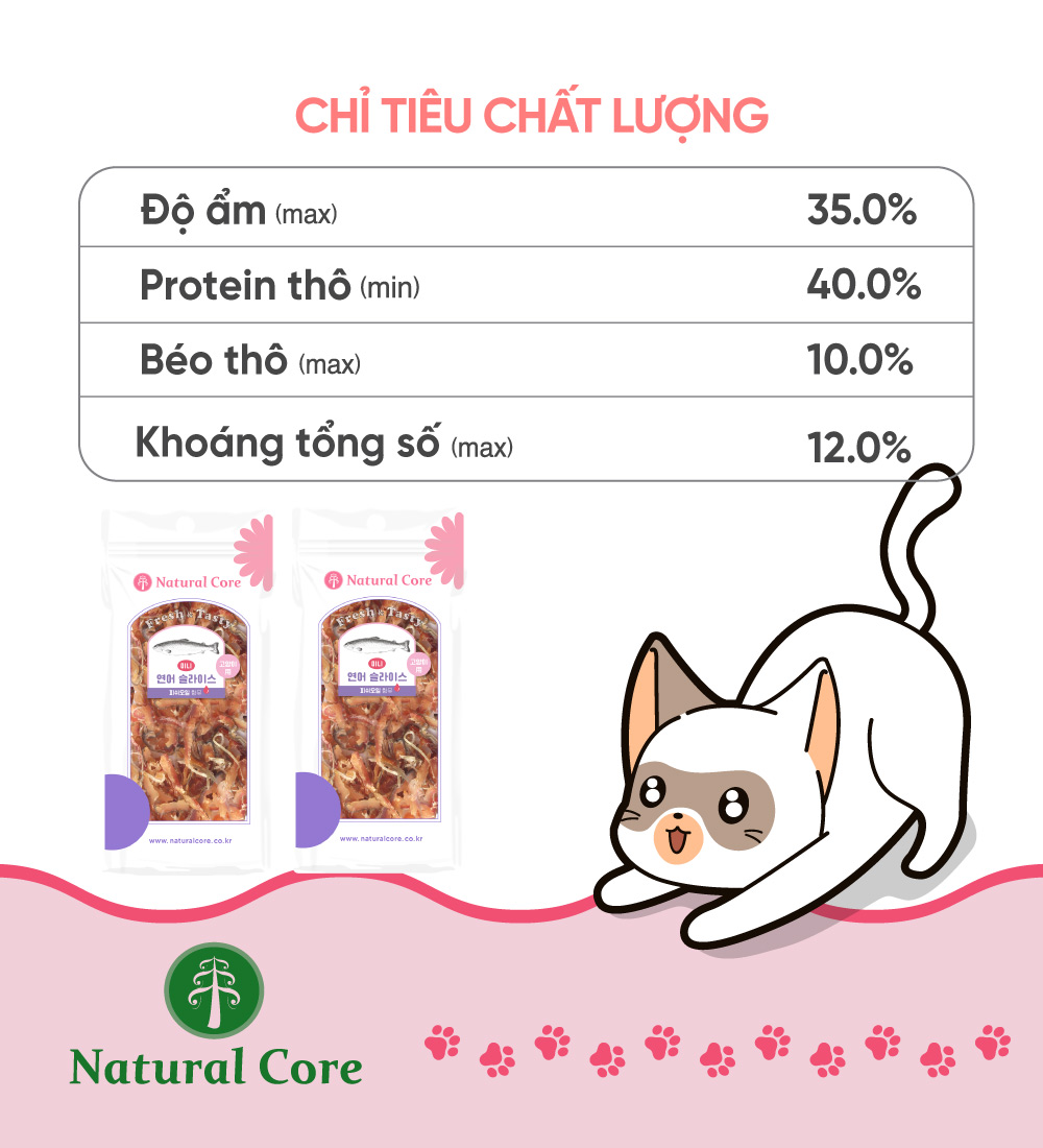 Cá hồi sấy cho mèo