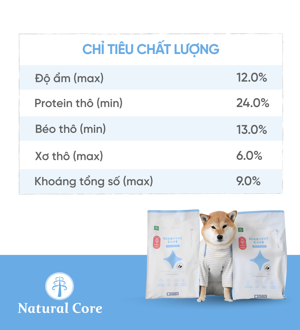 Thức ăn cho chó bị dị ứng (Mealworm)