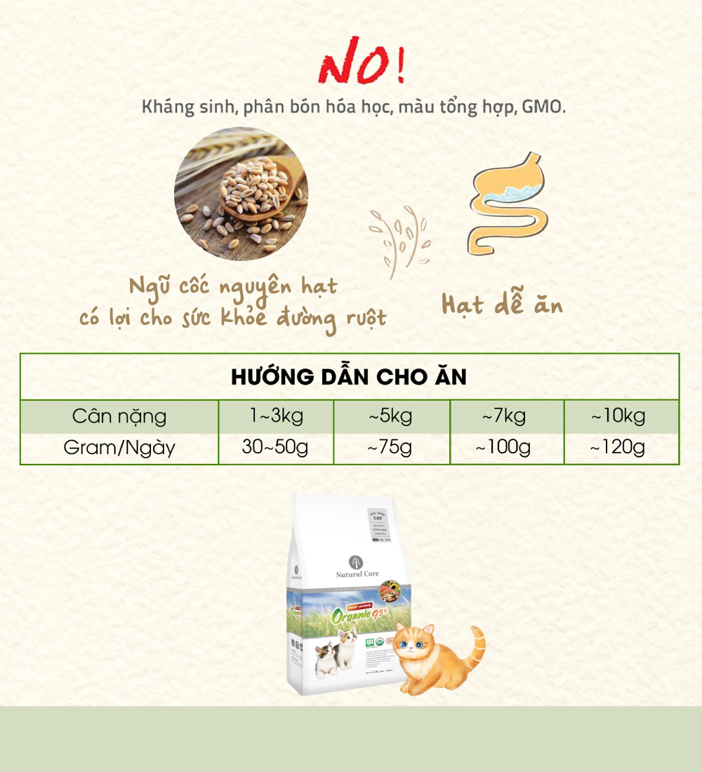 Thức ăn đa đạm cho mèo 95%