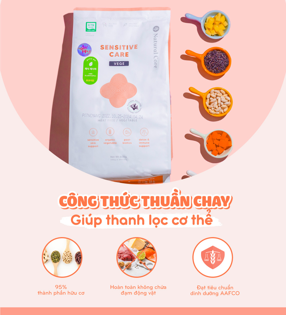 Thức ăn cho chó bị dị ứng (Meat free)