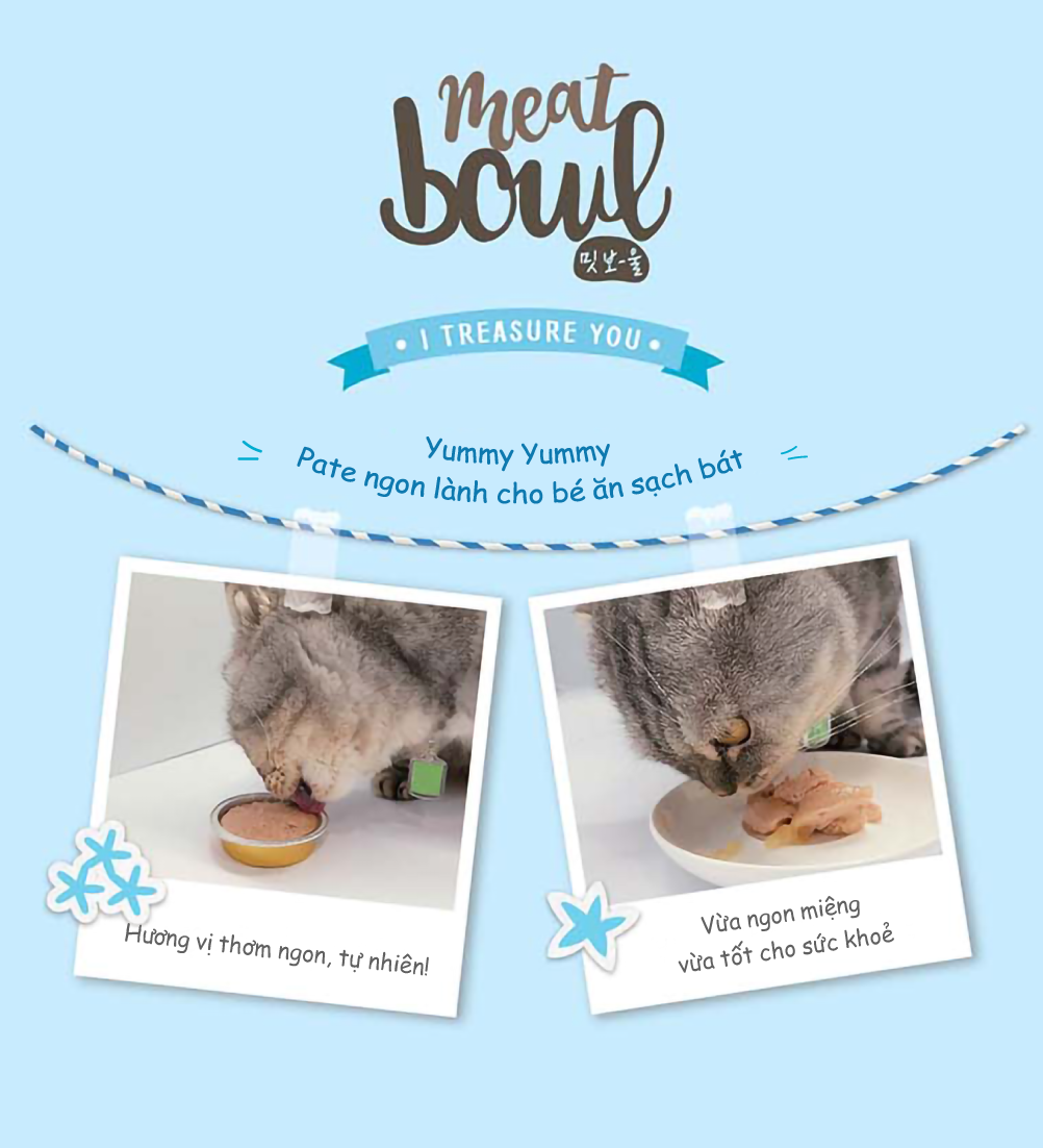 Pate gà và cá tuyết cho mèo