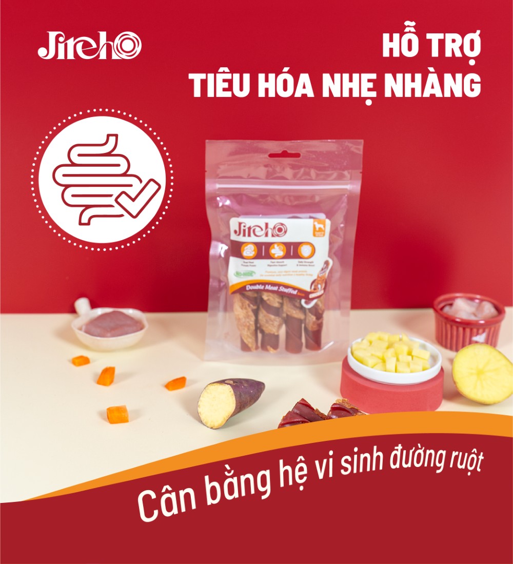 Que xoắn nhân thịt heo quấn gà