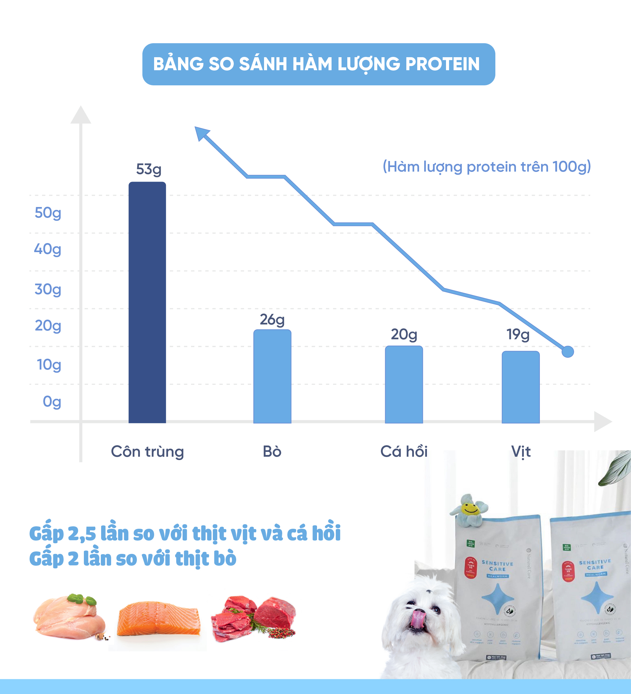 Thức ăn cho chó bị dị ứng (Mealworm)