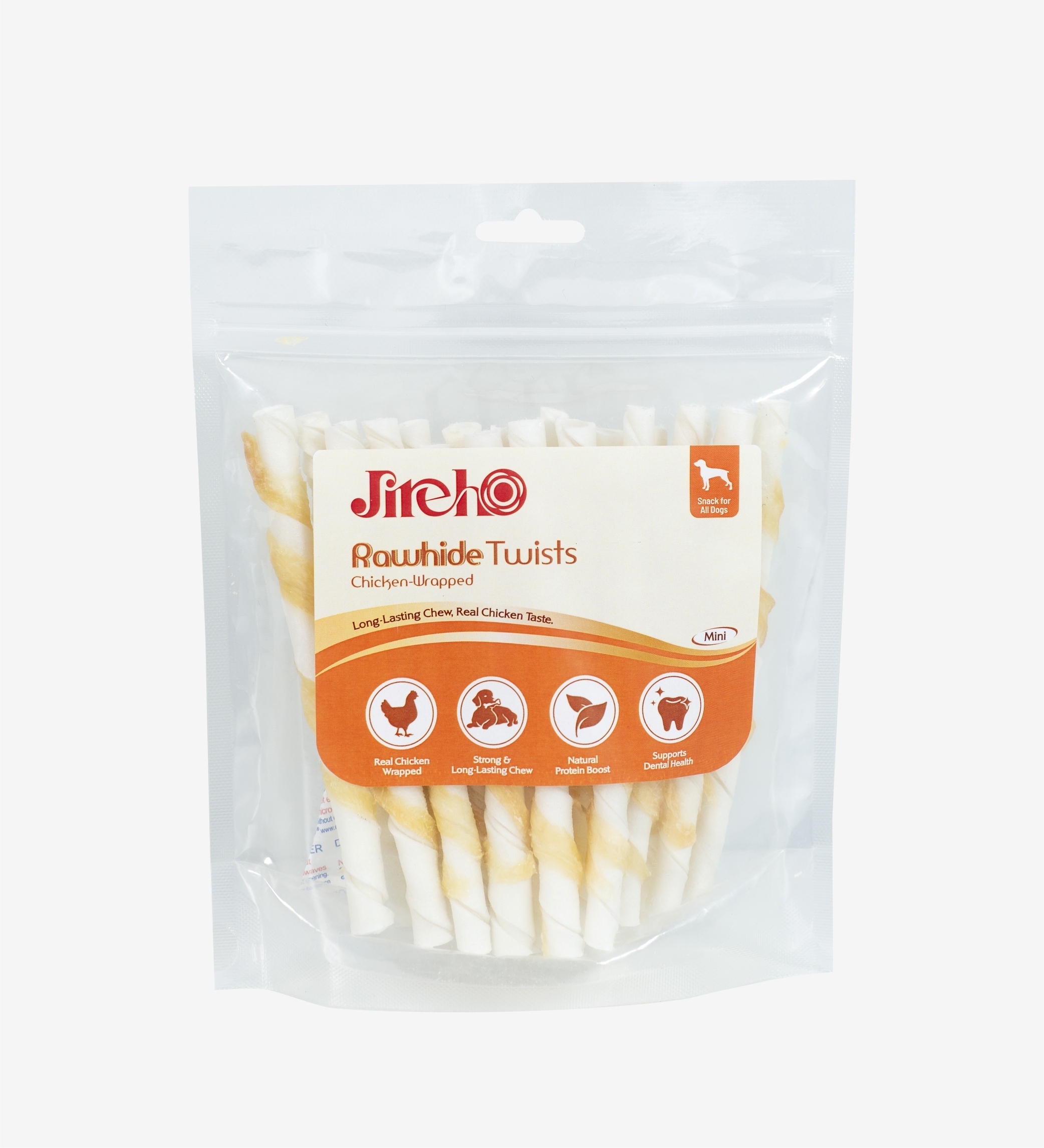 Thanh da bò xoắn quấn gà