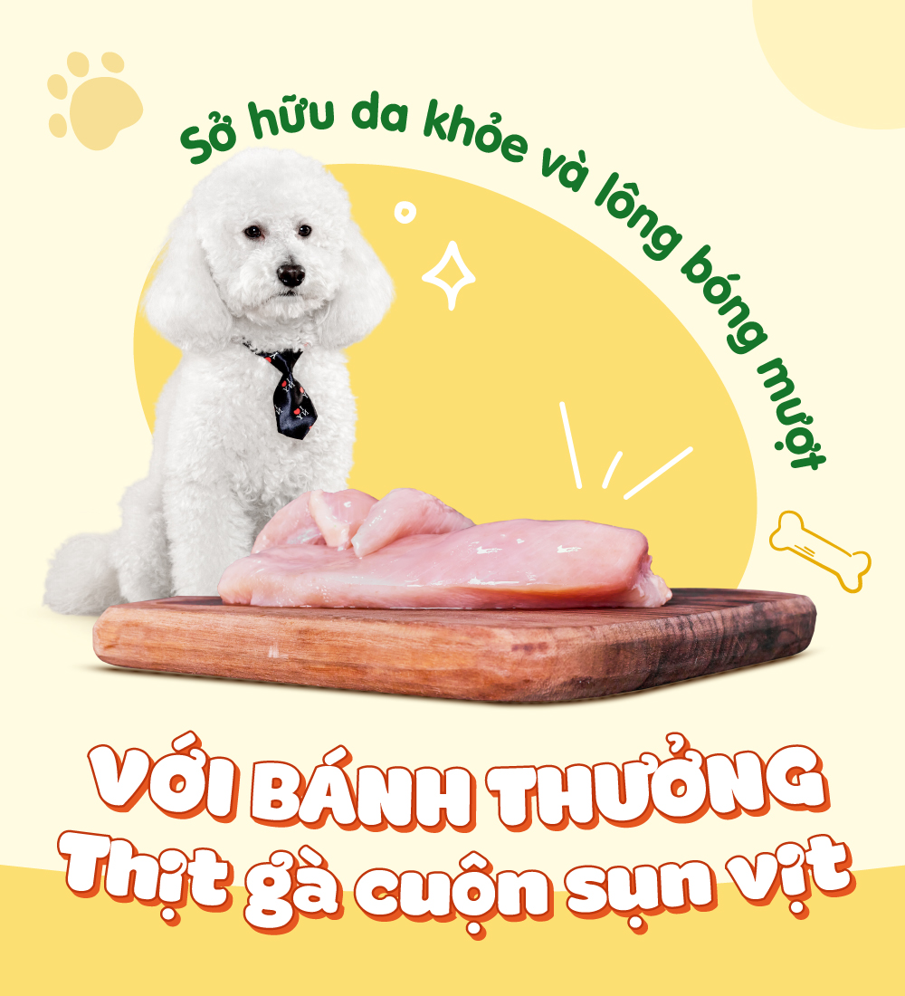Thịt gà cuộn sụn vịt