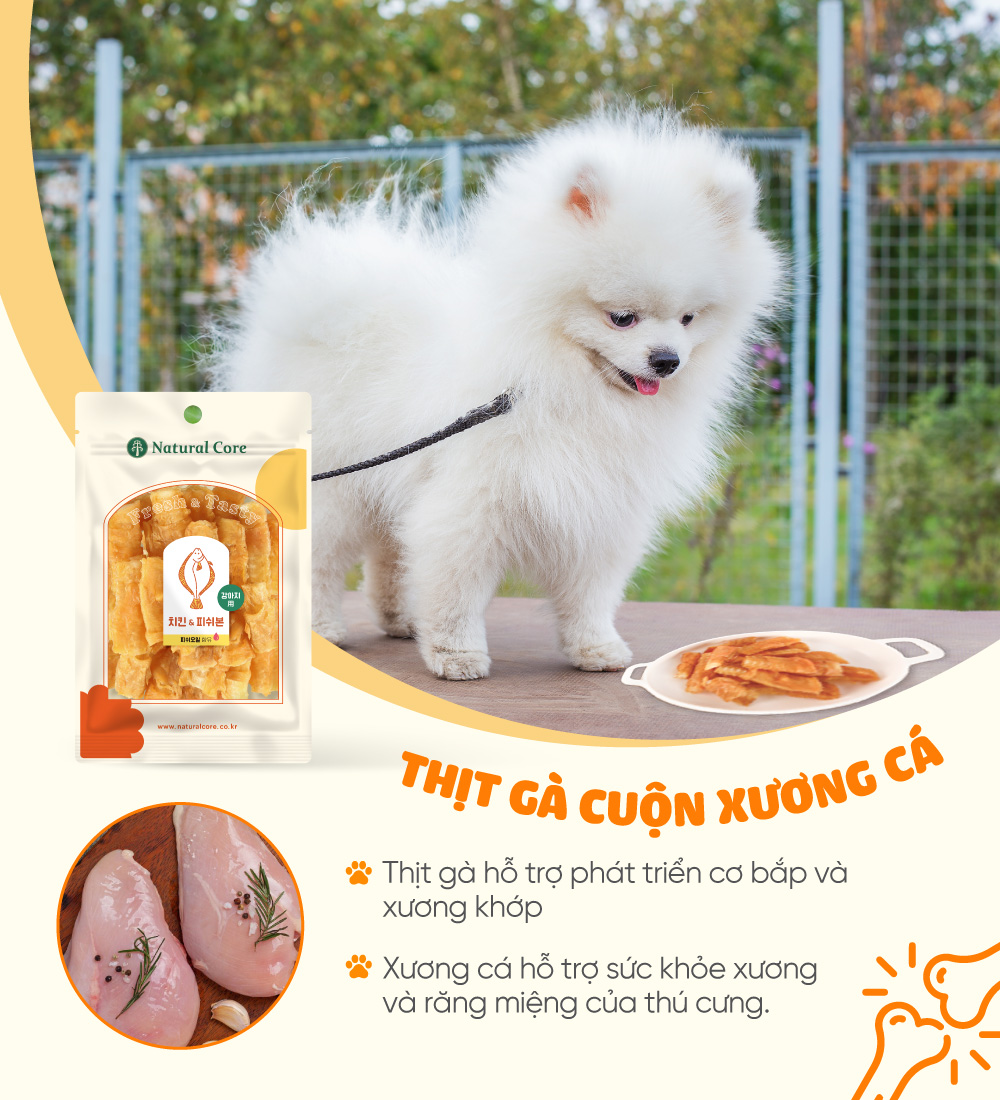 Thịt cuộn xương cá