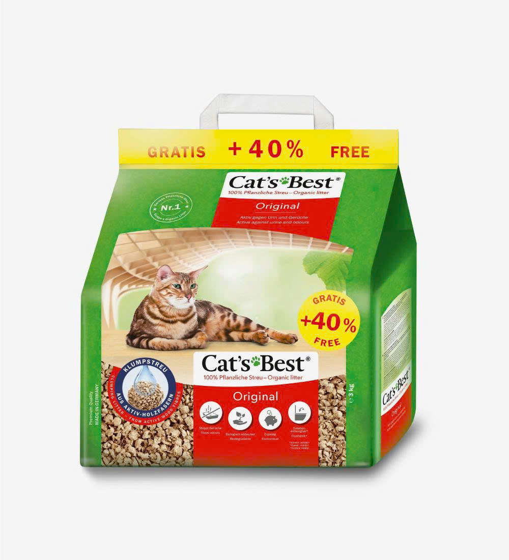 Cát vệ sinh hữu cơ vón cục khử mùi và vi trùng Cat's Best Original