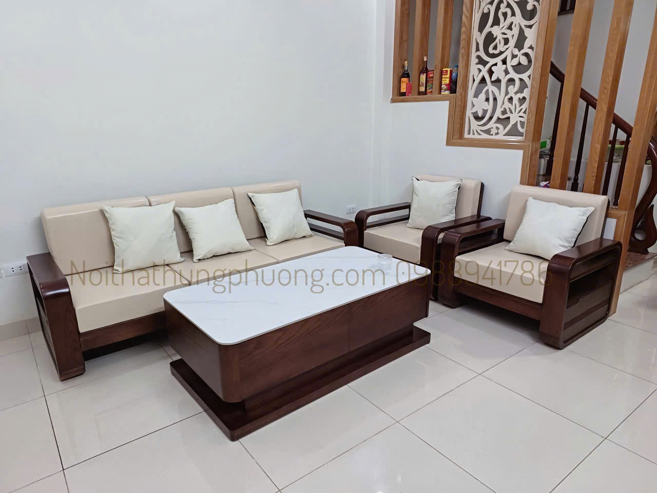 sofa tay vòng 4 chi tiết