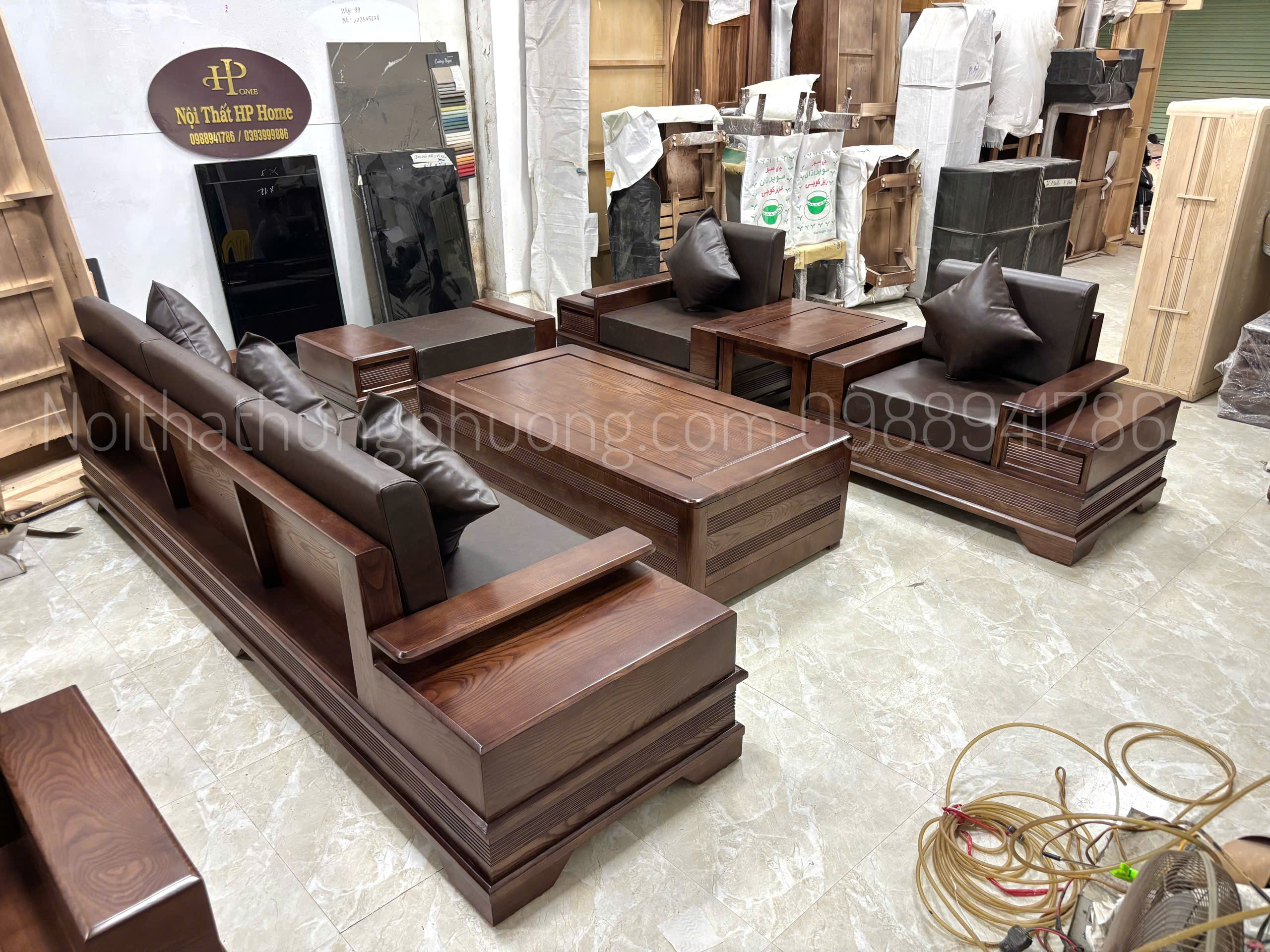 sofa đối chân pháo